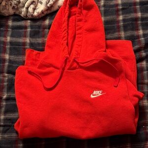 Nike Bright Red Pullover Hoodie